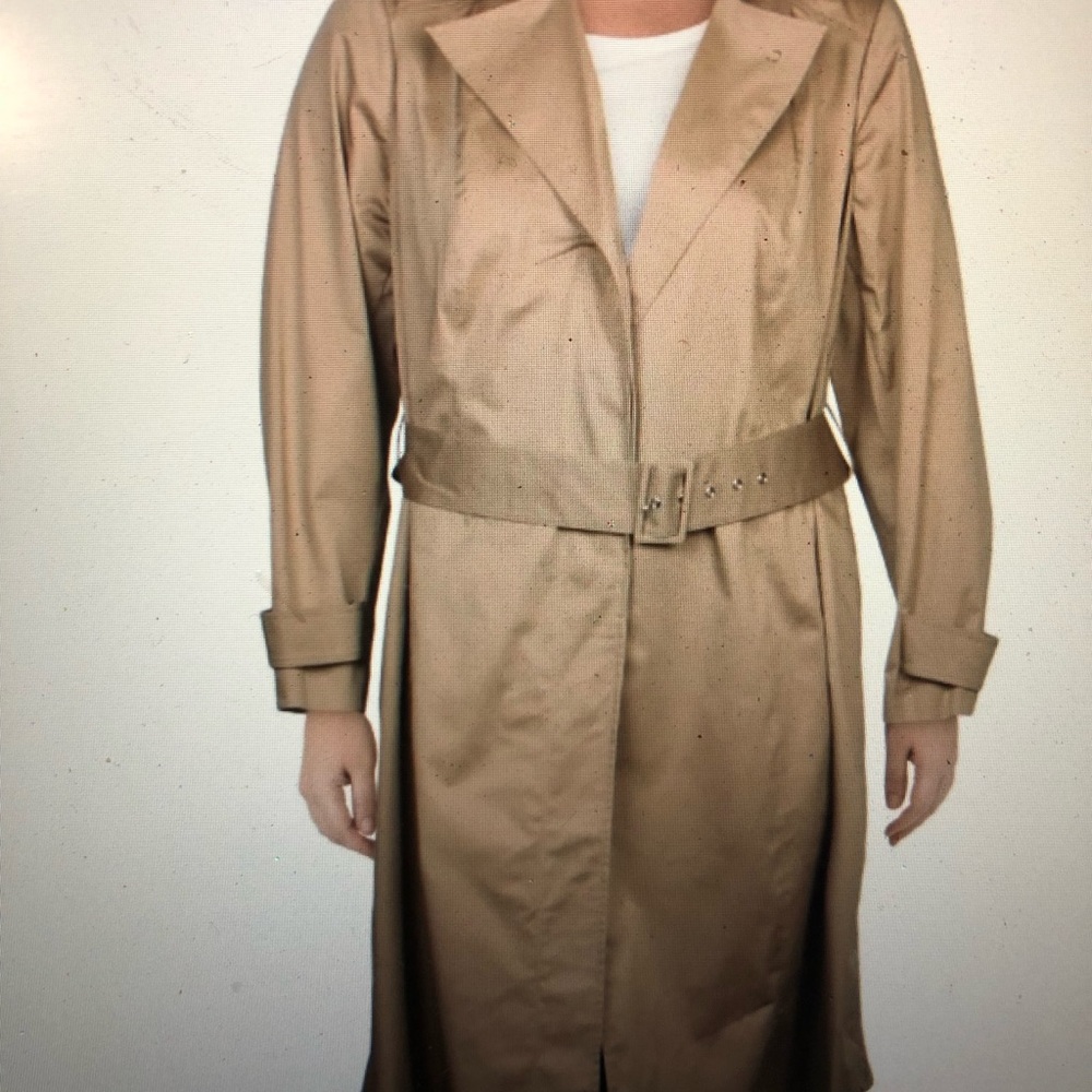 INC Plus size Lightweight Spring/Fall trench coat in sand color